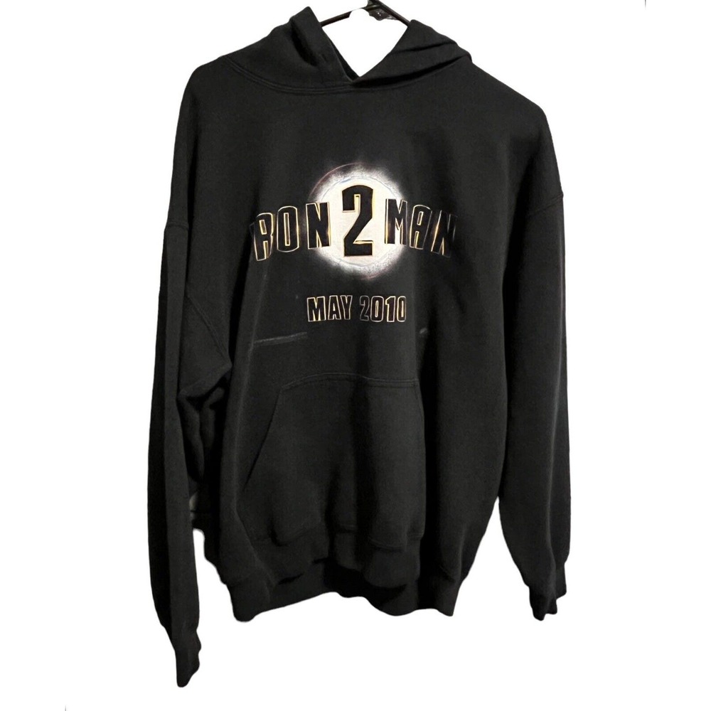 Marvel IRON MAN 2 Rare movie PROMO Hoodie Sweater Size large  Cast Crew Pullover